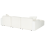 Beliani Modular Corner Sofa 3 Seater HEDE Boucle White Right Hand 6