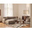 Beliani Modular Corner Sofa 3 Seater HEDE Fabric Brown Right Hand 2