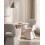 Beliani Dining Chair Swivel VALLBY Fabric Light Grey 2