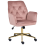 Beliani Desk Chair CELARA Velvet Pink 4