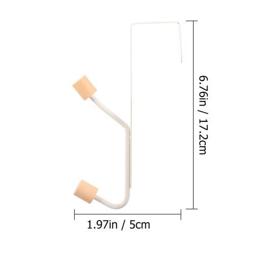 4St Dubbele Haak Voor Wit Voor Accessoires 1
