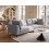 Beliani Sofa 4 Seater YURI Faux Linen Grey 2