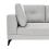 Beliani Sofa 4 Seater YURI Faux Linen Grey 6
