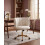 Beliani Desk Chair PELORA Boucle White 2
