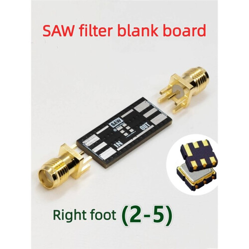 SAW Filter Test Board (Positive Pin), Empty Board, SMD Bandpass Acoustic Meter Filter Test PCB,Small Board,for RF Board 2