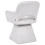 Beliani Dining Chair Swivel VALLBY Fabric Light Grey 5
