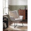 Beliani Armchair GRESSELA Velvet Light Grey 2