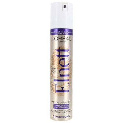 L'Oréal Paris Elnett Laque Micro-Diffusion Fixation Forte Anti-Reflets Jaunes 200 ml