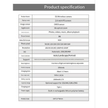 64MP Digital Camera 16X Digital Zoom 180 2.8-Inch IPS Flip Screen Photography 4K Vintage Vlog Video Recorder A