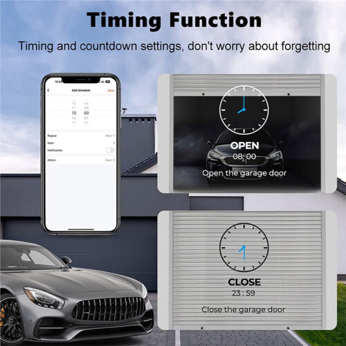 Tuya WiFi  Garage Door Opener Controller Module  Life App Remote Control Gate  Voice Work for Alexa Home 2