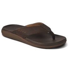 (10 UK, Dark Brown) Reef Mens Cushion Norte Flip Flops