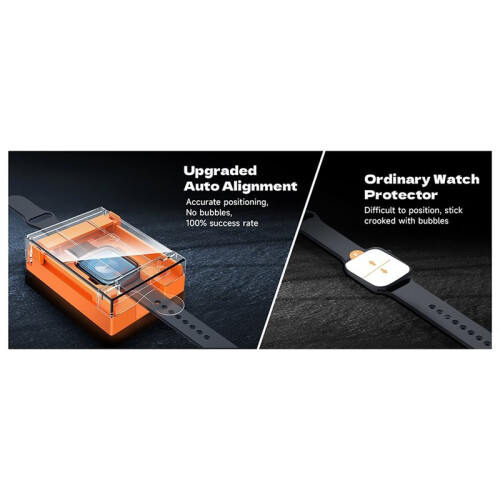 2 Pack for  Watch Series 9/8/7 45mm Screen Protector, Ceramic Film, Easy Install, Self-Healing, Touch Sensitive 2