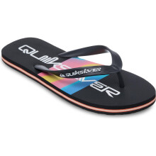 (11 UK, Black) Quiksilver Mens Molokai Stripe Flip Flops