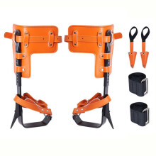 Pontas de escalada para Árvores-Duoku-Eperons de escalada em Aço Liga-Capacidade de 350 kg-Equipamento de arborista-Fitas-Laranja