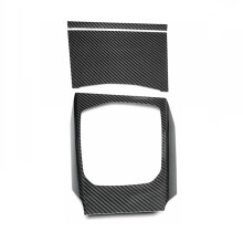 Äkta Kolfiber Mittkonsol Växelspak Panel Trim för 3 4 Serie G20 G21 G22 G26 M3 M4 G80 G81 G82 Tillbehör