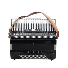 4x Leather Accordion Strap Waterproof Adjustable 16 Bass-120 Bass Accordion Universal Shoulder Strap (Brown)