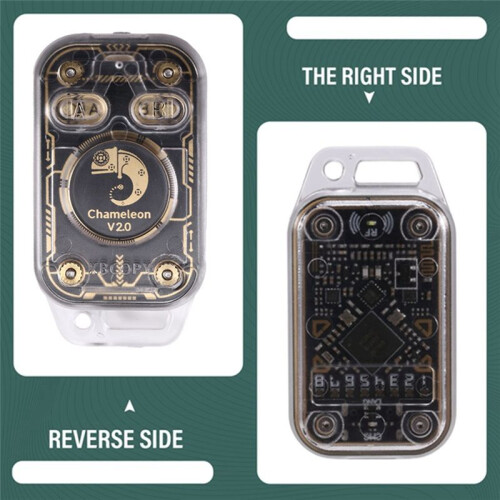 Chameleon V2.0 RFID  Chip Reader Emulator NFC Duplicator 125K 13.56Mhz Card Decode+5XUID Keychain Chameleon Ultra 2