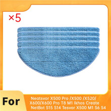 10x Mop Pad for Neatsvor X500 Pro /X500 /X520/X600/X600 Pro T8 M1 Ikhos Create NetBot S15 S14 Tesvor X500 M1 S6 S4