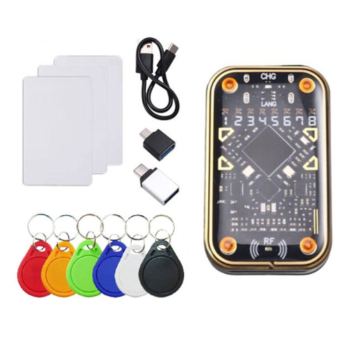 Chameleon Ultra V2.0 RFID  Emulator NFC Duplicator+3xCUID 6xUID Keychain 125Khz 13.56Mhz Card Decode RFID Reader