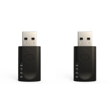 2X 4-in-1 USB 5.1 Adapter Kabelloser Audio-Empfänger-Sender Externe USB-Soundkarte Auto-Lautsprecheradapter