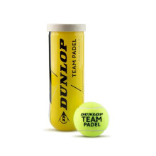 Balle de padel Dunlop - 601553 - Team Padel, Balles de Padel pour Les Loisirs et l'entraînement (boîte de 1x3)