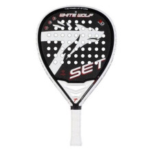 Raquette de padel - SET - White Wolf - Carbone 3K - Caoutchouc Premium Eva - Mixte