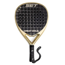 Raquette de padel - SET - Great Wolf - Oversize - 100% carbone 18K - SUPER EVA HARD