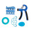 Verstellbare Trainingsgriffe - SOFTEE - Pack 5 - Blau - Erwachsene - Crosstraining 1