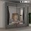 MN Furniture Stylish Sliding Doors Mirrored Wardrobes Grey 150cm 1