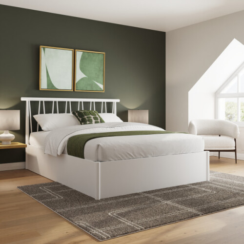 Fusum Spindle Ottoman Storage Bed Kingsize 150CM