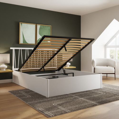 Fusum Spindle Ottoman Storage Bed Double 135CM 2