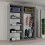 MN Furniture Stylish Sliding Doors Mirrored Wardrobes Grey 180cm 2