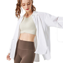 Damen-Langarmhemd mit LSF 50+ und UV-Sonnenschutz zum Angeln, Wandern und Button-Down-Hemd Kokosmilch Weiß M