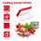 4Pcs Stackable Food Storage Trays with Vacuum Preservation Technology for Extended Freshness Green 3