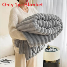 (Silver Gray, 100x120cm) Soft Fur Versatile Solid Color Blanket With Light Luxury Style For Bedrooms And Sofas