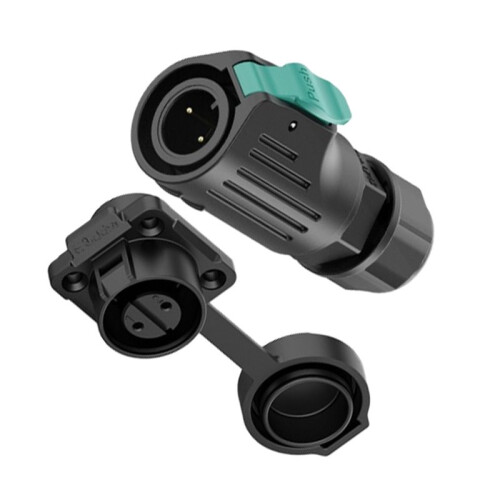 EW-LP12 Industrial Waterproof Connector, Quick Plug Circular Aviation Connector, 2-Pin Plastic Shell, Quickly Plug 1