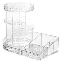 1St Transparante Draaibare Cosmetica Organizer Box Met Compartimenten