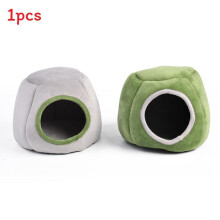 (Gray Stump) Cotton Hamster Nest With Mongolian Tent And Tree Stump Style For Indoor Rest