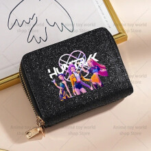 (Style N) Hunters Kpop Demon Fashion Wallet Women Glittery Organizer Material Breathable
