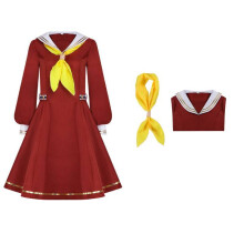 (Yellow,2XL)Bloom Garden Party Cosplay Uniform For Women Sailor Style Dress Anime Gatherings