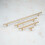 (128mm Handle) Gold Brass T Bar Cabinet Handles 9