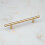 (128mm Handle) Gold Brass T Bar Cabinet Handles 3