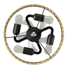 Bedroom Ceiling Fan with Lights Modern 3-Speed Ceiling Fans with Lights for Home Bedroom Kitchen Bathroom Outdoor
