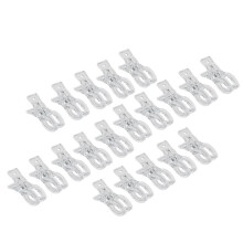 20 Stuks Grote Ballonboogclips van Plastic, Transparante Achtergrond, Veerklemmen, 3,5 Inch, Stevige Clip voor Ballonnenset, Verjaardag