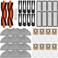 Vervangingsaccessoireset voor Robotstofzuiger H40/OV51: Hoofdborstels, HEPA-Filters, Dweilpads en Stofzakken