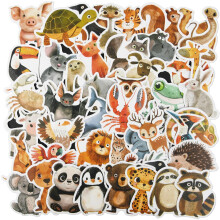 Vicloon Dinosaur Stickers, 50Pcs Cute Cartoon Waterproof Stickers, Trendy Aesthetic Sticker for Laptop Car Scrapbook Phone Skateboard Computer Wall Wi
