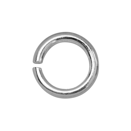 (6.0mm, 100) Sterling SIlver Open Jump Rings 3mm-6mm Diameter 1