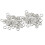 (6.0mm, 100) Sterling SIlver Open Jump Rings 3mm-6mm Diameter 1