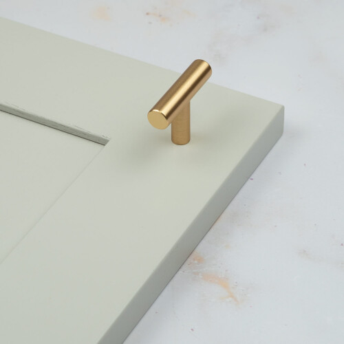 (48mm Pull) Gold Brass T Bar Cabinet Handles 1
