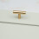 (48mm Pull) Gold Brass T Bar Cabinet Handles 7